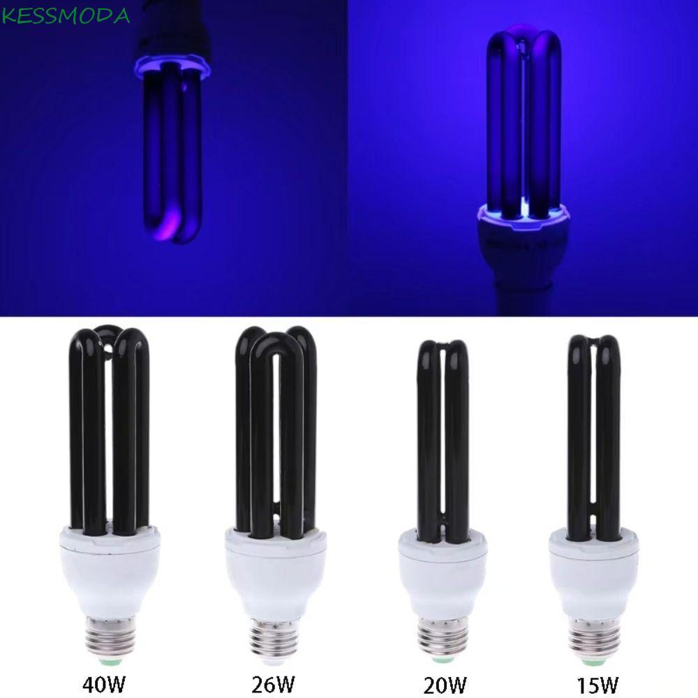Luz Fluorescente Ultravioleta Kesselmanmoda , Lâmpada UV Base Preta 220V E27 , Para Matar Pragas AC220V
