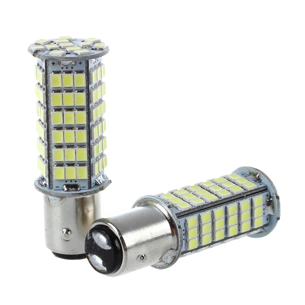 NRR-2x 1157 P21/5W 3528 102 SMD LED Luz De Sinalização Traseira De Parada De Freio De Carro Lâmpada Branca