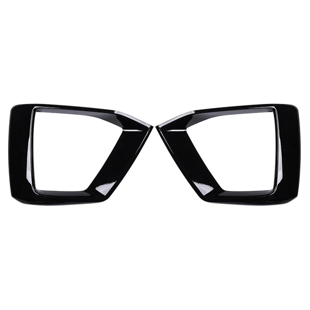 2 Pçs Preto Brilhante Amortecedor Dianteiro Do Carro Luz De Nevoeiro Lâmpada Guarnição Capa Quadro Tampa Para Audi A5 S5