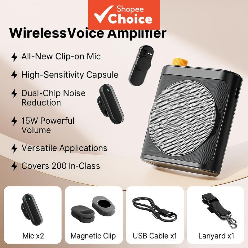 Caixas de Som Bluetooth M29 15W Microfone Portátil Sem Fio Pareamento com Um Toque Sistema de Som Reverberação