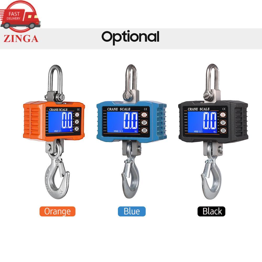 Zinga Balança suspensa digital zinga 1000kg / 2204lbs Guindaste portátil para serviço pesado LCD Retroiluminação