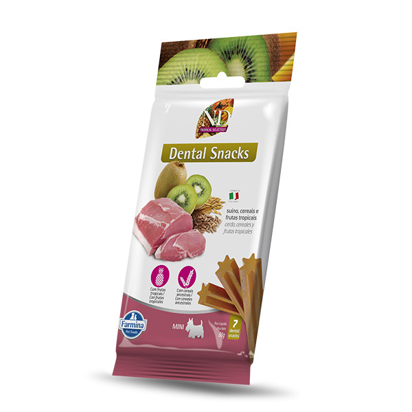 SNACK ND TROPICAL SUINO CÃO ADULTO MINI 60G