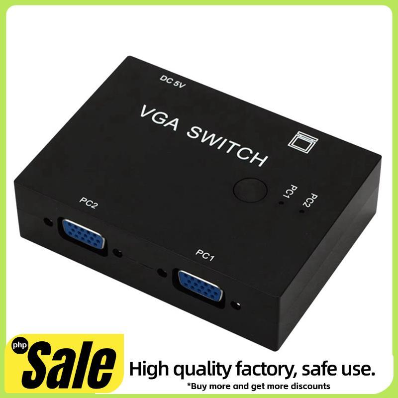 Conversor De Vídeo 2 Em 1 Saída VGA Switch Out Switcher Para PC Monitor Projetor Display Laptop