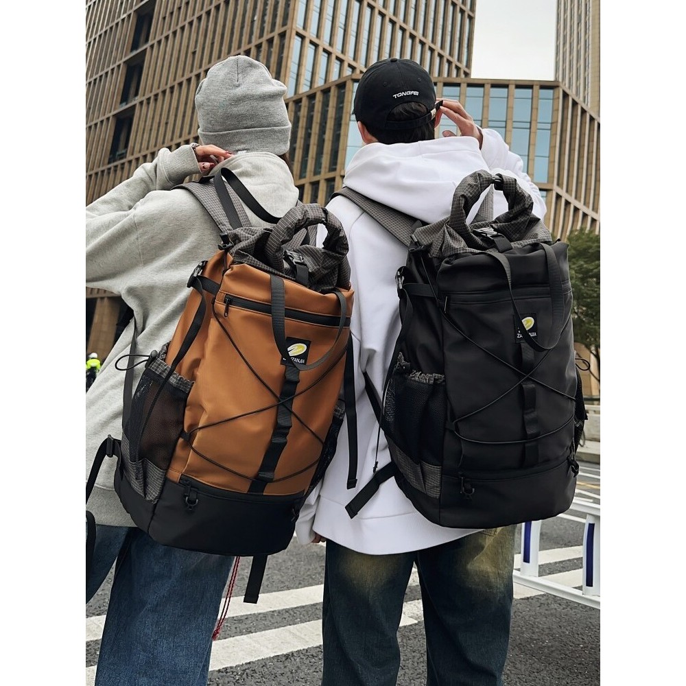 Mochila de viagem ao ar livre Street Wear funcional saco de viagem leve mochila montanhismo das mulheres dos homens viag