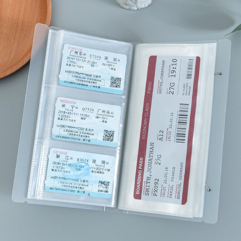 Bilhete de filme trem bilhete coleção avião viagem Bill armazenamento casal coleção álbum comemorativo álbum livro 10cm