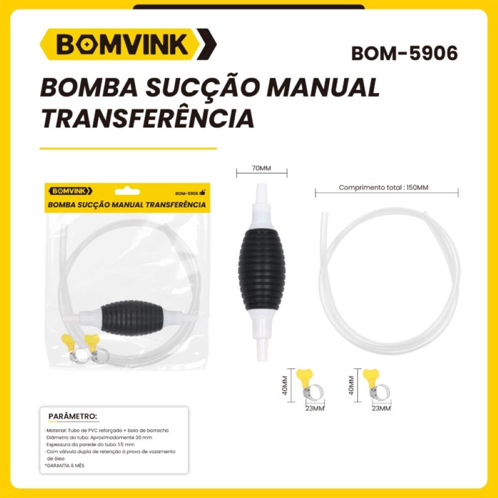 Bomba de sucção  multifuncional,manual de transferência de combustível degasolina diesel águas líquidas, com mangueira