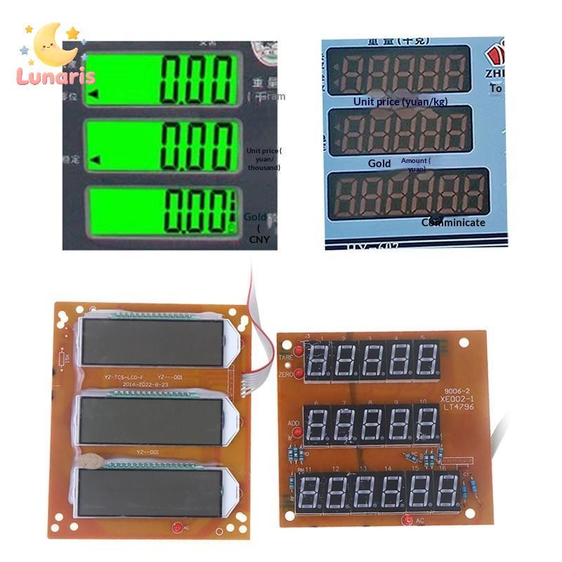 Lunaris Escala Eletrônica Acessórios Tela De Exibição Placa Circuito LED LCD Balança Plataforma Digital Novo