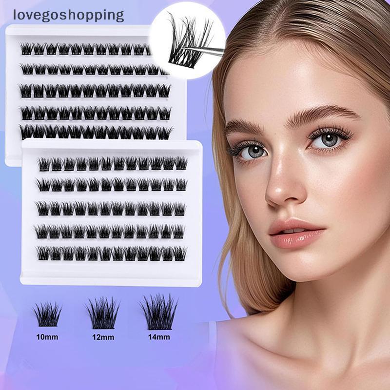 [lovego] Clusters De Cílios DIY Extensão Auto Sti Mess Aplicação Gratuita Autoadesivos Reutilizáveis Para Manhãs Ocupada