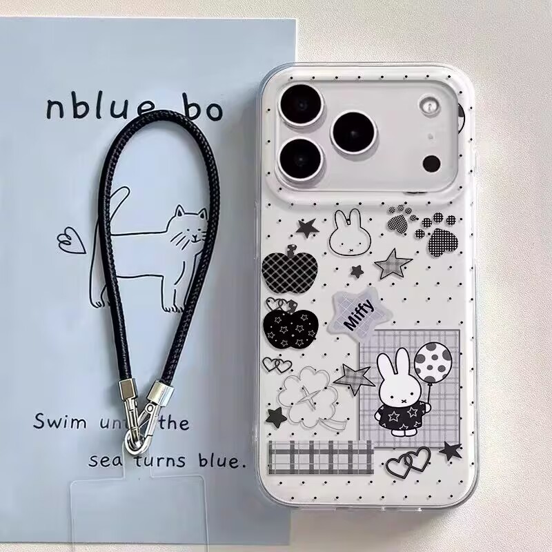 Balão Miffy coelho Samsung S21 S22 S23 S24 S25 S26 FE Ultra caso de telefone S25FE capa protetora A56 A55 caso