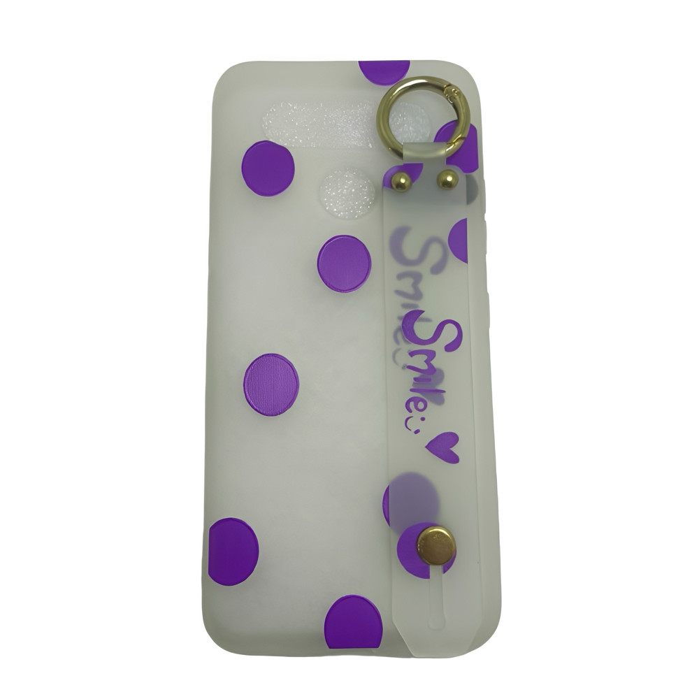 Capa capinha protetora LG K41s bolinha roxa
