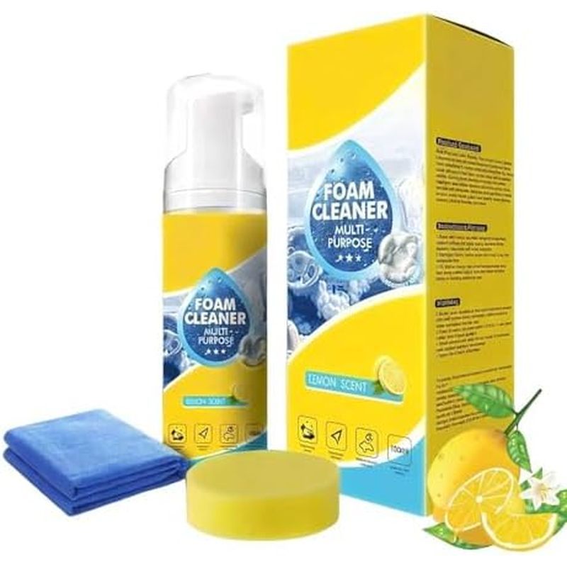 Limpador De Espuma Poderoso E Versátil Para Interior De Carro , Spray De Limpeza Poderosa , Profundo Sem Água , Removedo