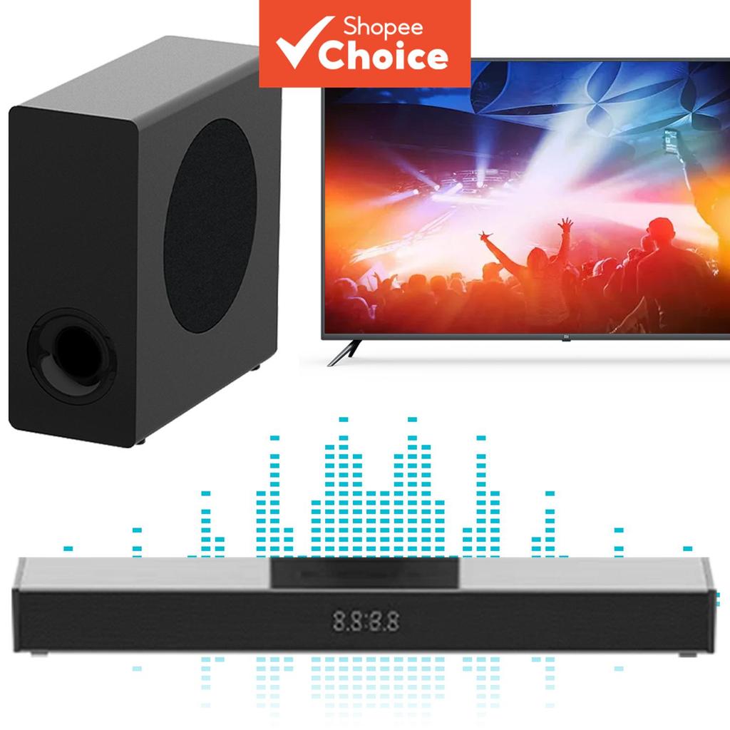 Barra de som sem fio 160 W, com subwoofer, reforço de graves, subwoofer de alta fidelidade, sistema de som surround com