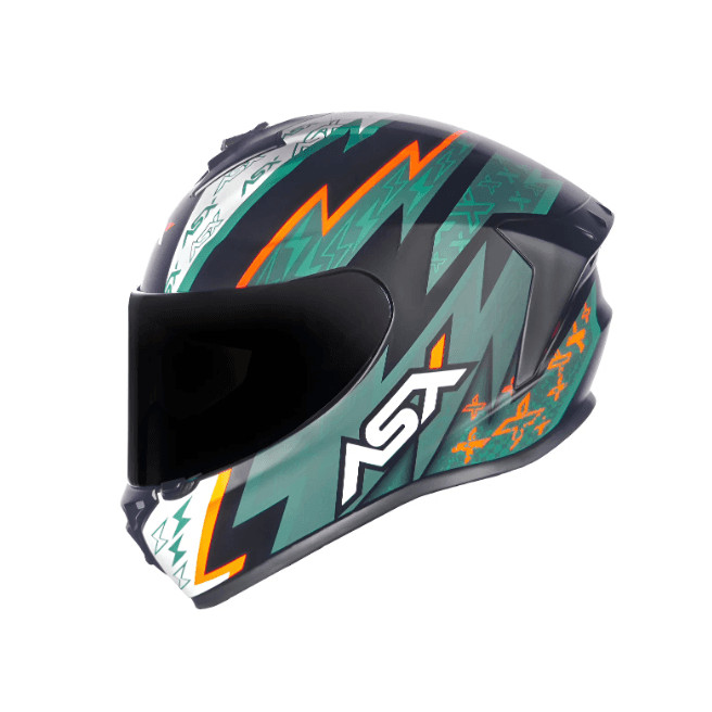 Capacete Asx Draken Thunder Fosco Verde Laranja 58 M