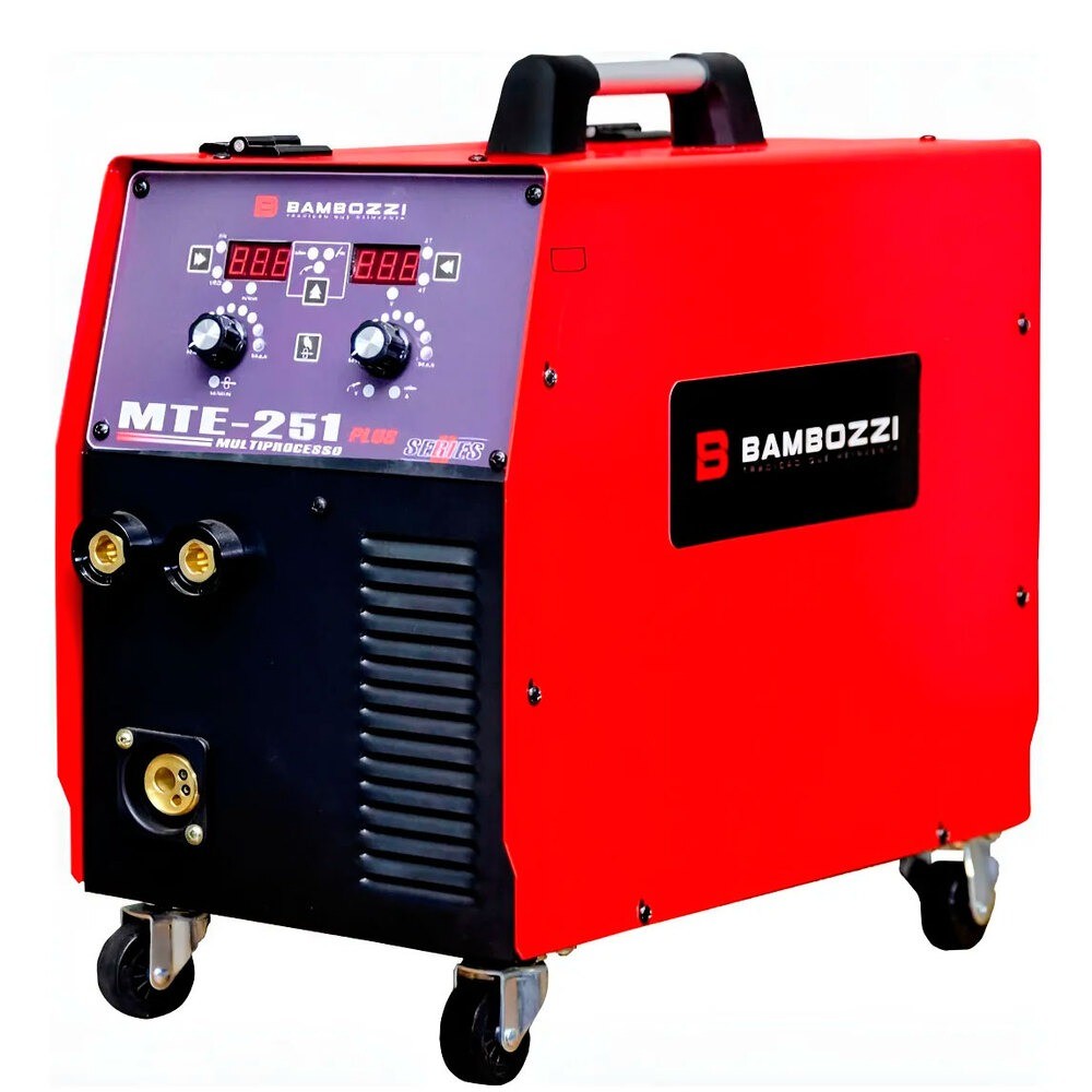 Inversora de solda Multiprocesso 250A MTE 251 Plus Bambozzi