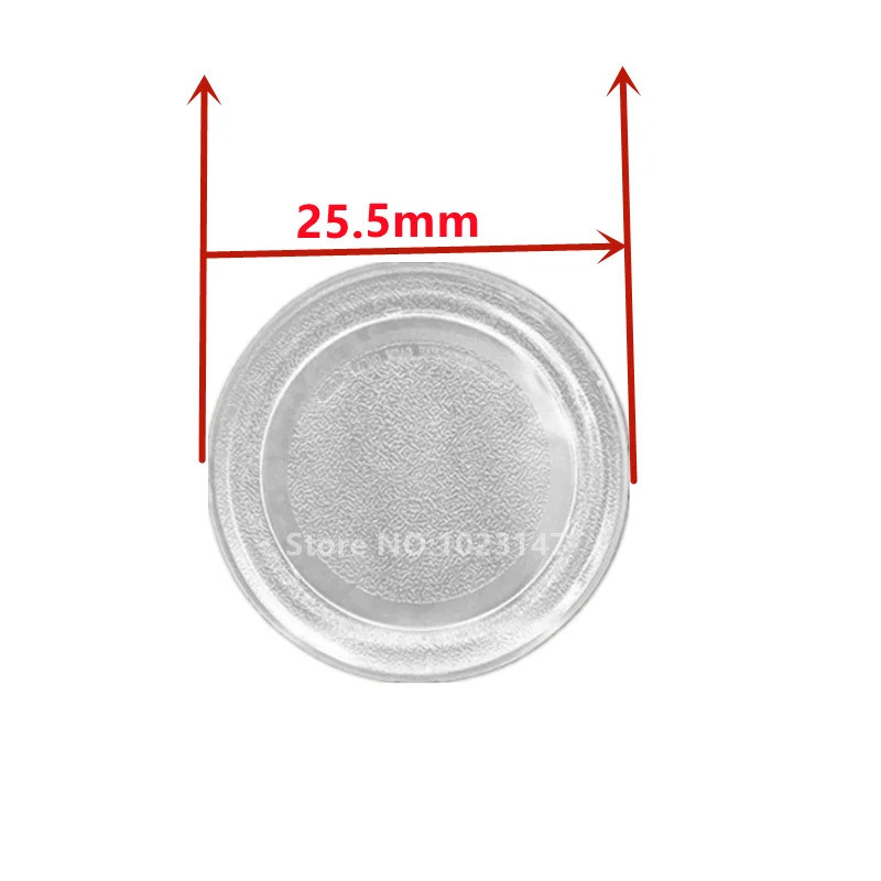 Placa De Vidro De 25.5cm De Diâmetro Para Midea M1-301a/132c/MM620CH1-PW/M100 Peças De Forno De Micro-Ondas Acessórios