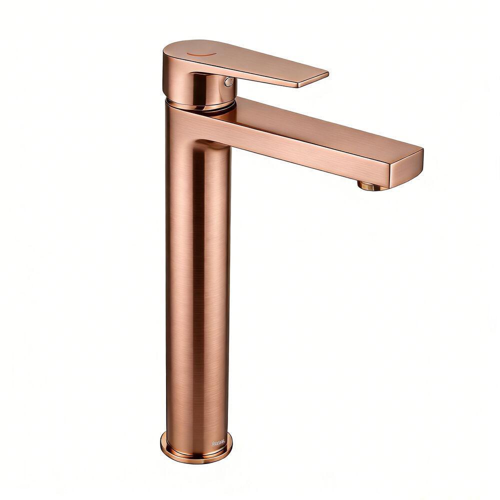 Torneira Misturador Monocomando Livo Rose Gold Escova Addra
