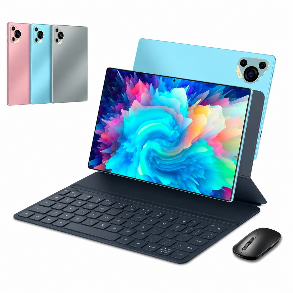 Tablet 10.1” com Teclado+Mouse 6GB RAM 128GB Android Câmera 50MP