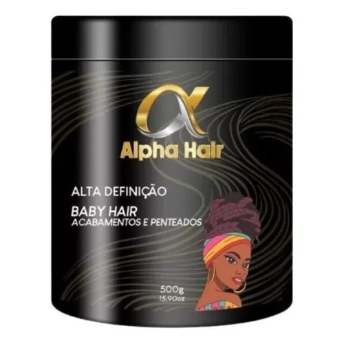 Pomada Modeladora Incolor Ultra Fixação 500g Alpha Hair Oficial