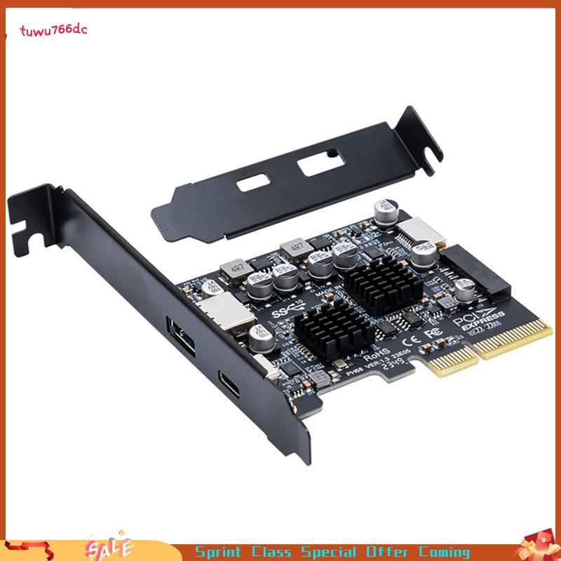 [Entrega Rápida BR] Placa De Expansão CIEx4 Para USB3.2 PCI-Express 4X USB 3.2 Gen 20Gbps 20GB Sem Driver Win