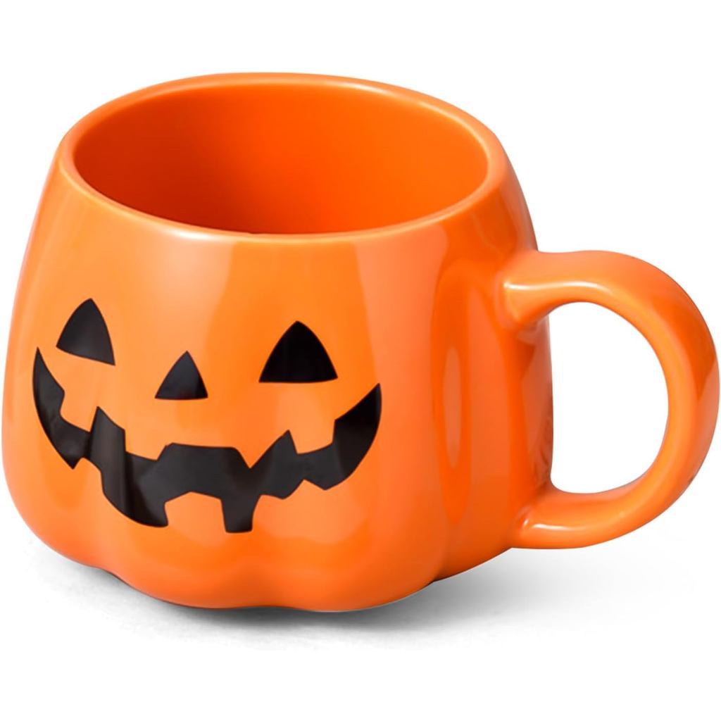 Caneca de Abóbora de Halloween FANFX 13oz, Caneca de Cerâmica com Padrão de Abóbora de Halloween, Canecas de Café para H