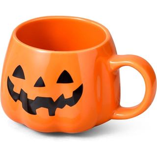Caneca de Abóbora de Halloween FANFX 13oz, Caneca de Cerâmica com Padrão de Abóbora de Halloween, Canecas de Café para H