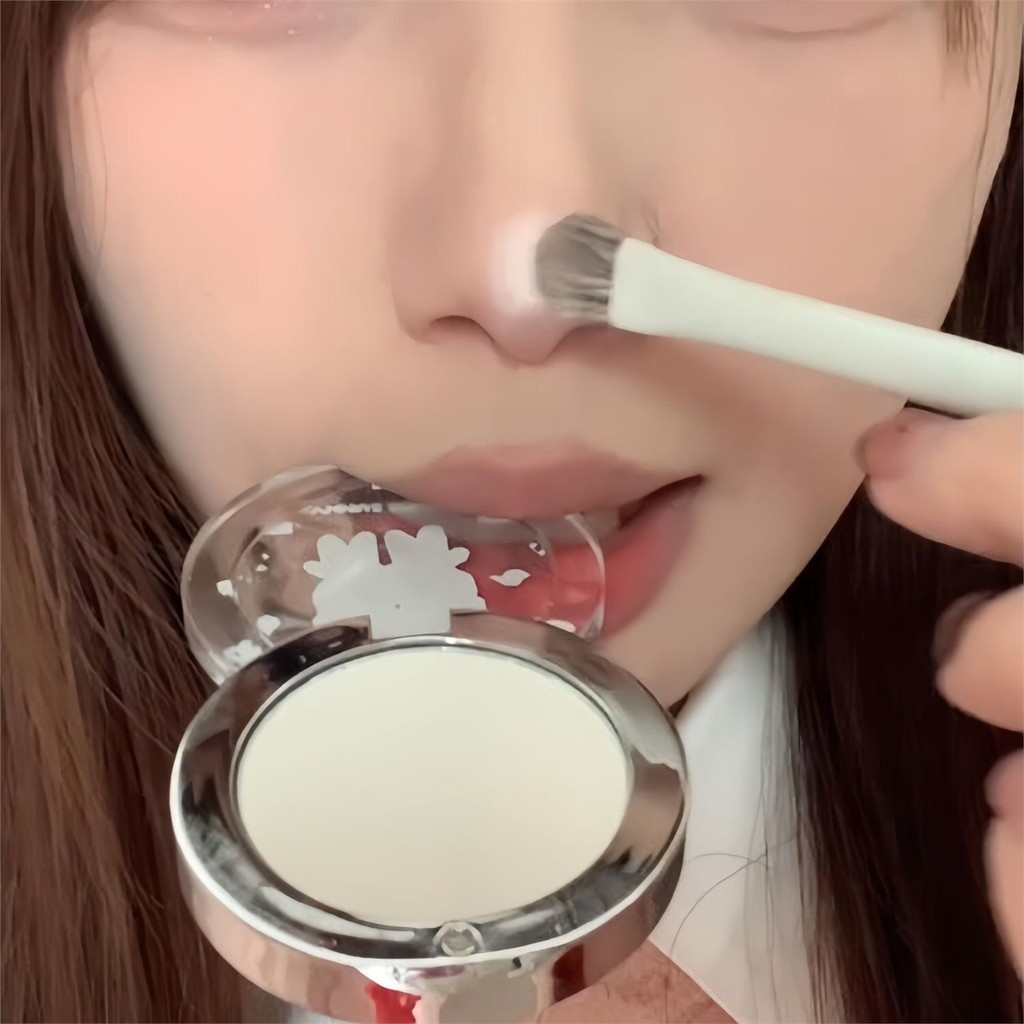 Pó iluminador monocromático fosco iluminando rosto Facial denso de longa duração sem decolagem maquiagem fixação paleta
