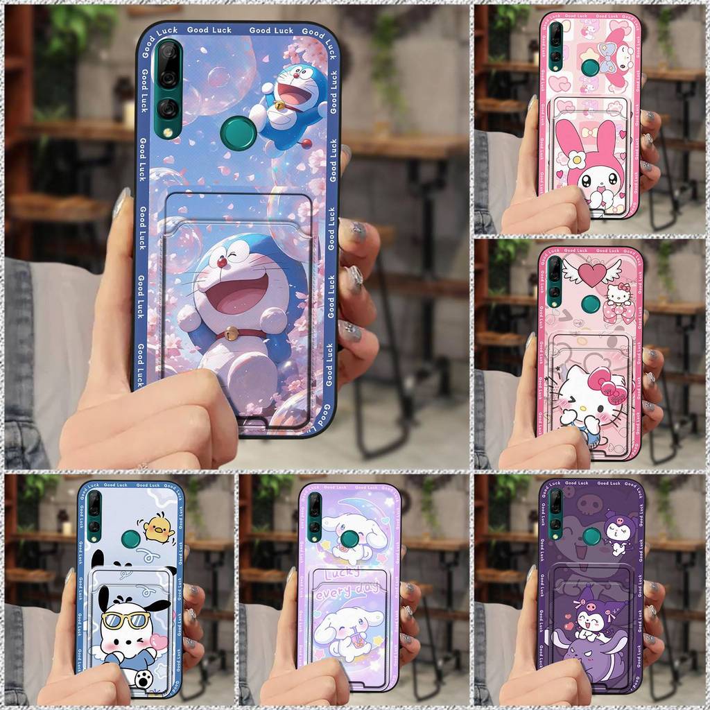 Capa De Telefone Durável Com slot Para Cartão Huawei Y9 Prime 2019/Enjoy10 Plus/P Smart Z Protetora Fofa Envoltório Comp