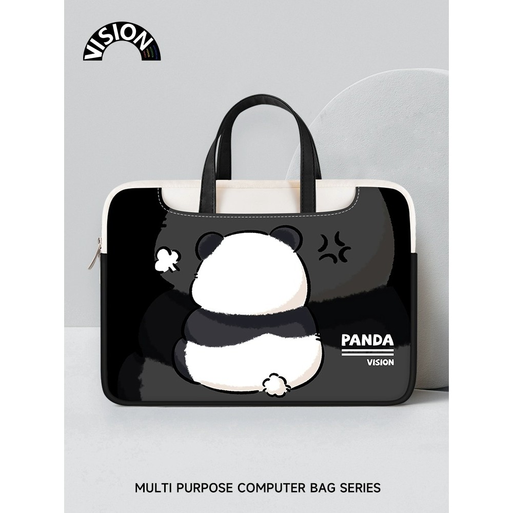 V-SION Panda Flower Bolsa para Laptop portátil adequada para Apple macbook 15: 20 cm Shin-Chan air13.3 Huawei matebook L