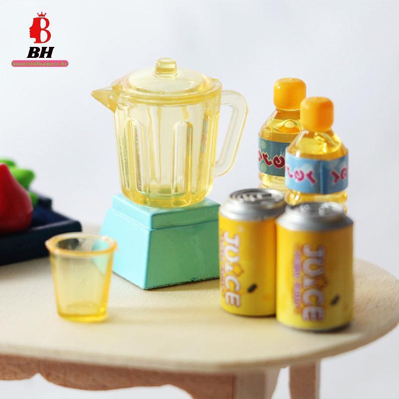 BH-TOY 6 Pçs/Set 1/12 Acessórios Em Miniatura Para Casa De Bonecas Cozinha Mini Espremedor Modelo De Bebidas ~
