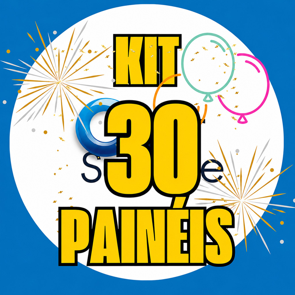 Kit 30 Painéis Redondos 50x50 cm Tecido Sublimado - Escolha Seu Tema