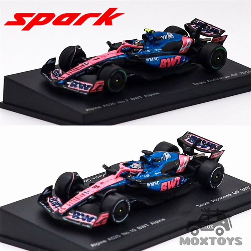 Spark 1 : 64 ALPINE A525 NO . 10 BWT FORMULA GP2025 Modelo De Carro Fundido