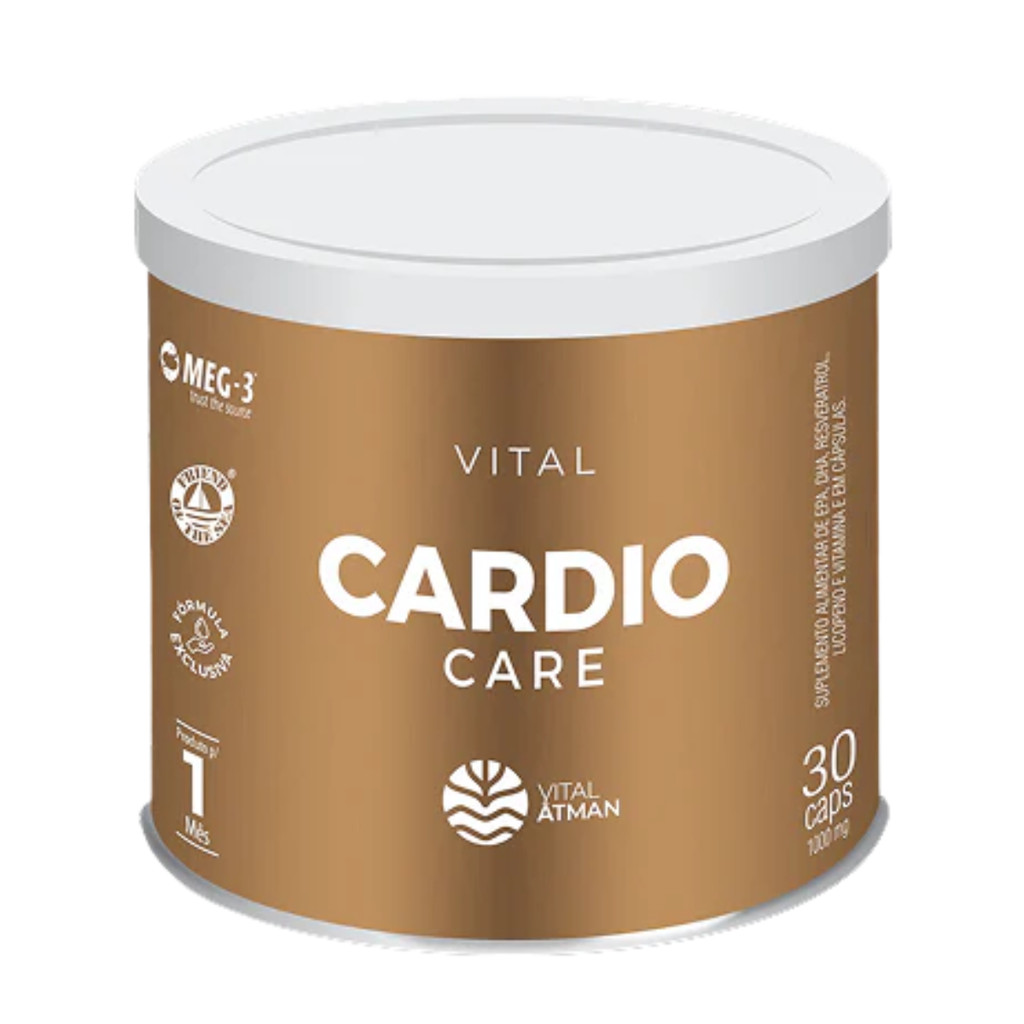 Vital Cardio Care Ômega 3 + Resveratrol Vital Âtman 30 Cápsulas