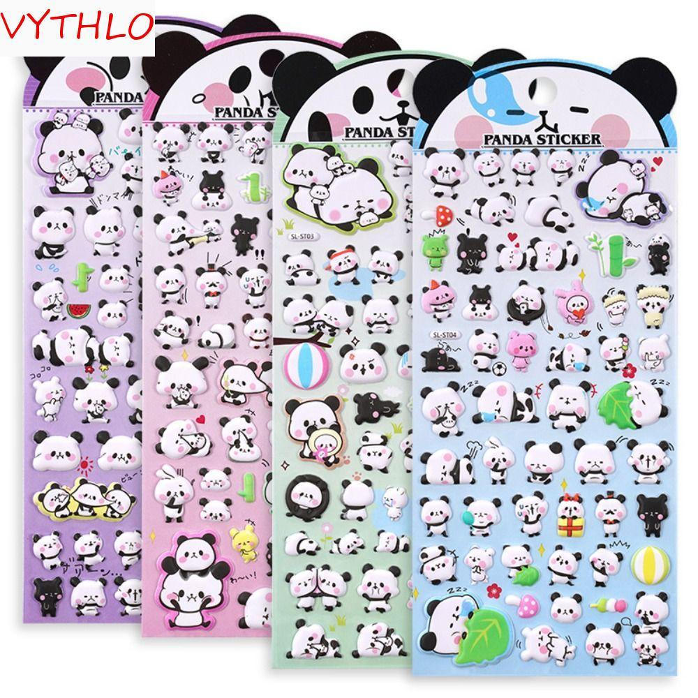 Adesivo VYTHLO Panda , De Bolha De À Prova D'água Kawaii , Caixa Infantil 3D Fofo