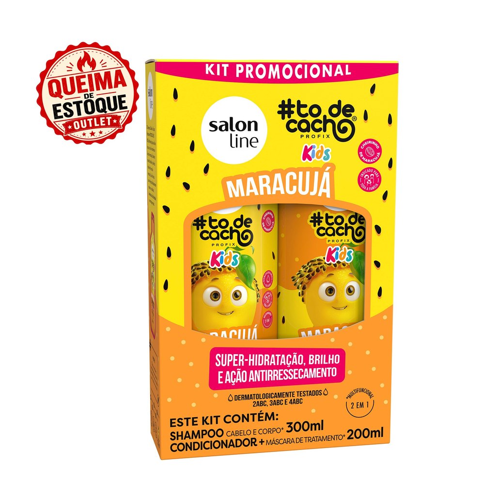 Kit Shampoo e Condicionador Maracujá #todecacho Kids