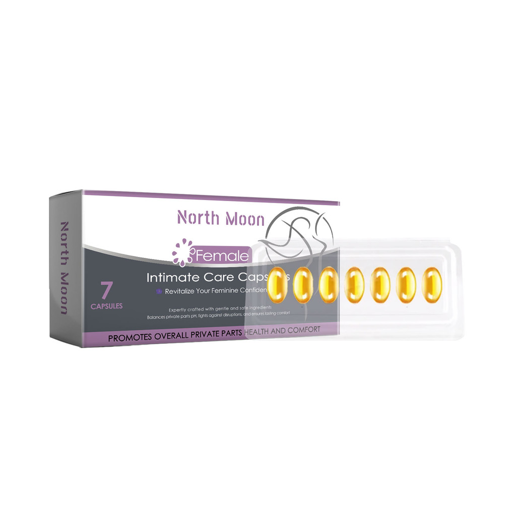 North Moon Cápsulas de cuidados corporais femininos Cuidados suaves Hidratante corporal Cápsulas confortáveis refrescant