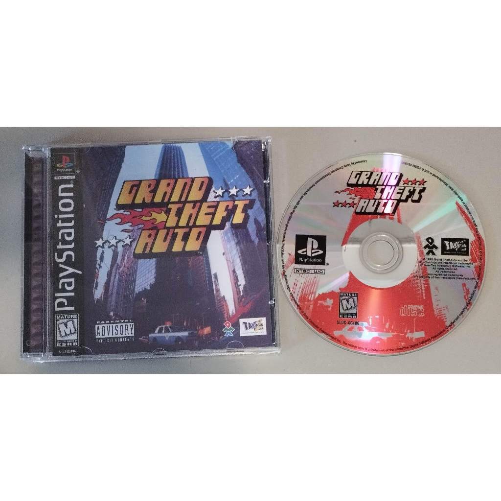 PS1 - Grand Theft Auto GTA - MÍDIA PRETA