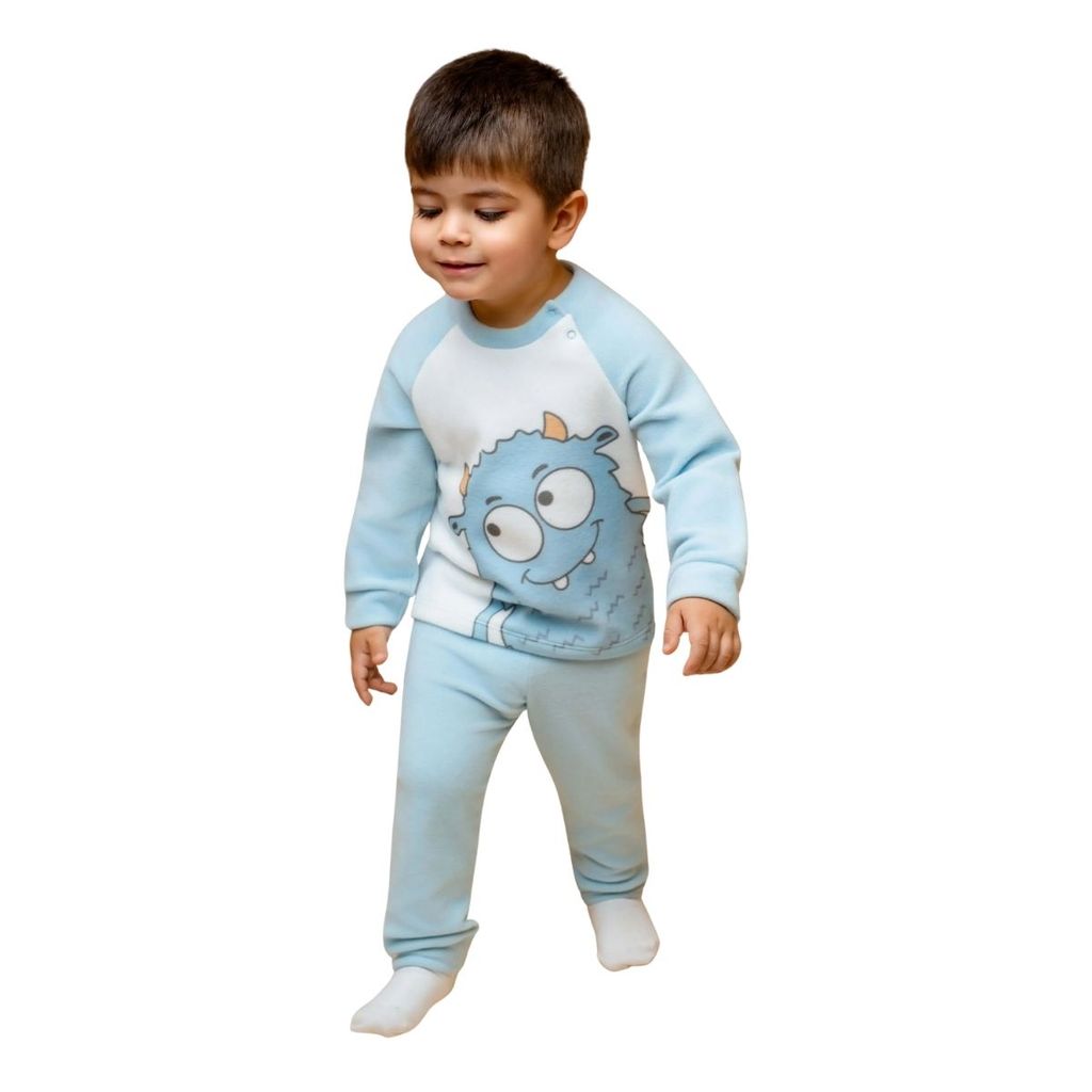 Pijama Raglan Soft Bicho Papão Infantil - Dedeka