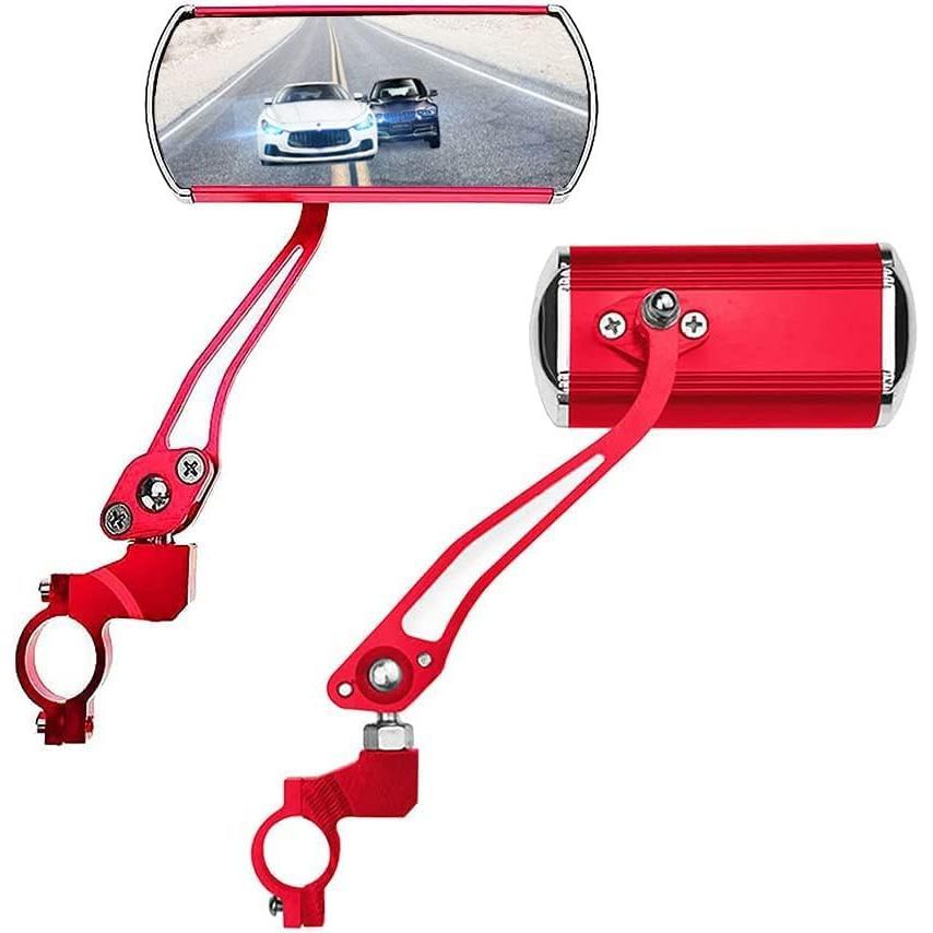 Espelhos Retrovisores para Guidão de Bicicleta, Espelhos para Guidão de Bicicleta, Pacote com 2, Espelhos para Guidão de
