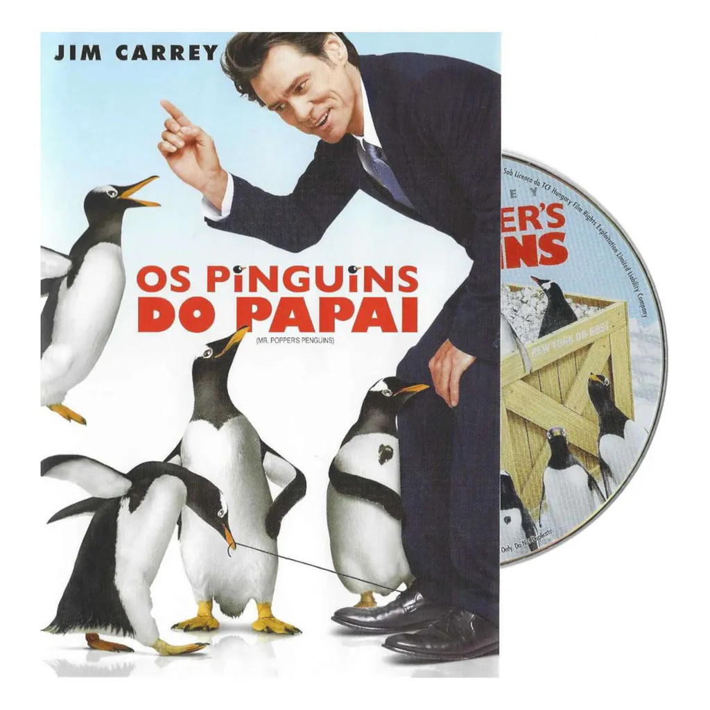 Dvd Os Pinguins Do Papai Jim Carrey