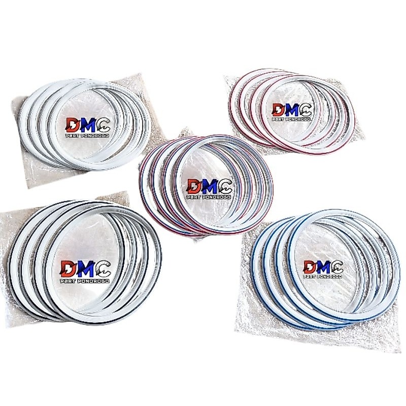 MERAH Parede Branca/Linha De Pneu R17/Variação Exterior R 17 Liso Branco Preto Vermelho Azul Anel 17 Rodas Lista