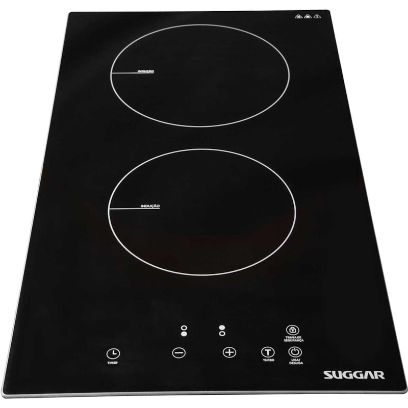 Cooktop de Indução Suggar 2 Bocas Cooktop Elétrico Moderno Compacto