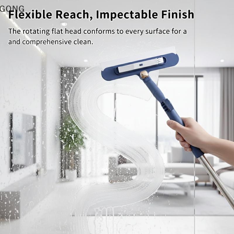 [BI] Limpador De Vidros De Janela Dupla Face De Longo Alcance De 120 Cm Para Cuidados Com Janelas Domésticas De Cintura