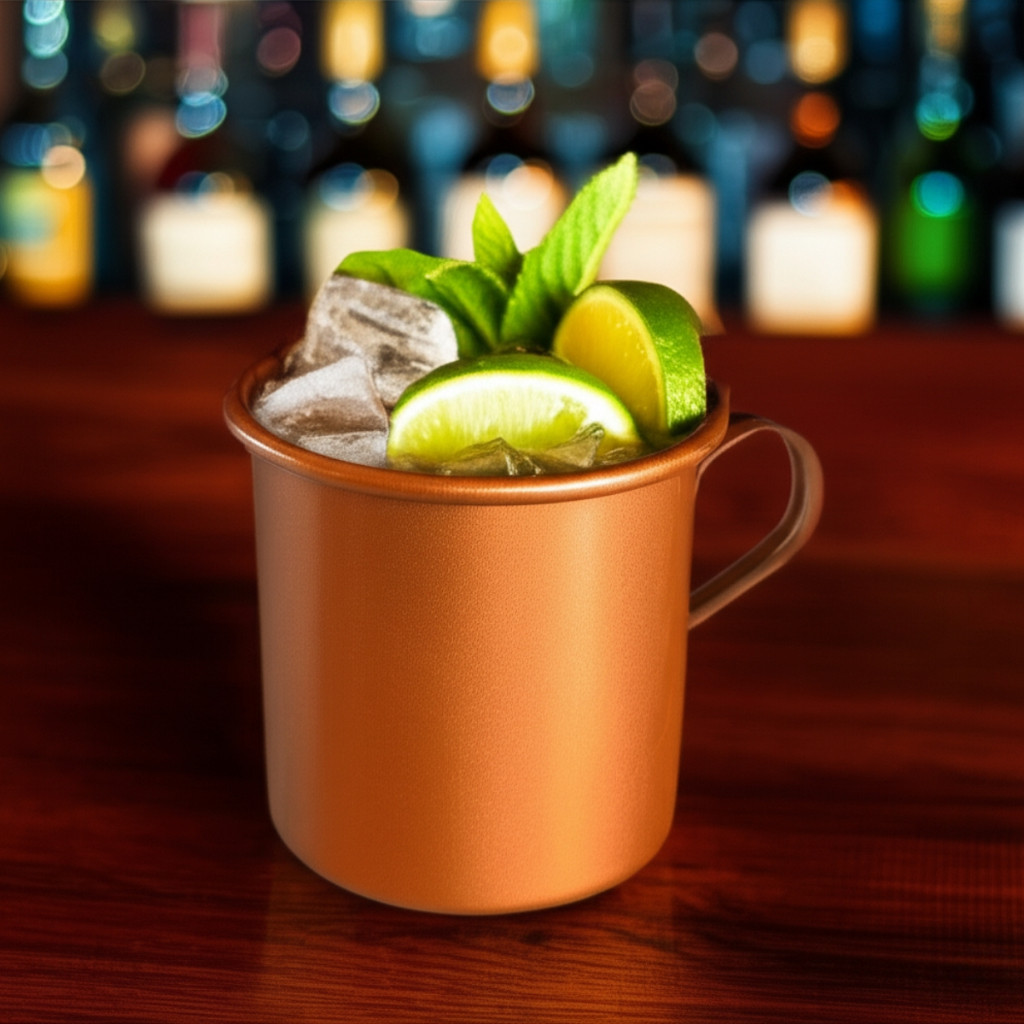 Caneca Copo Moscow Mule Alumínio Cor Cobre 350ml Para Eventos Festas Aniversários