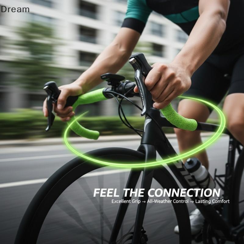 < Dream > 1 Par De Fita Antiderrapante Para Guidão De Bicicleta Com Recurso Corridas De Estrada E Mountain Bike Material