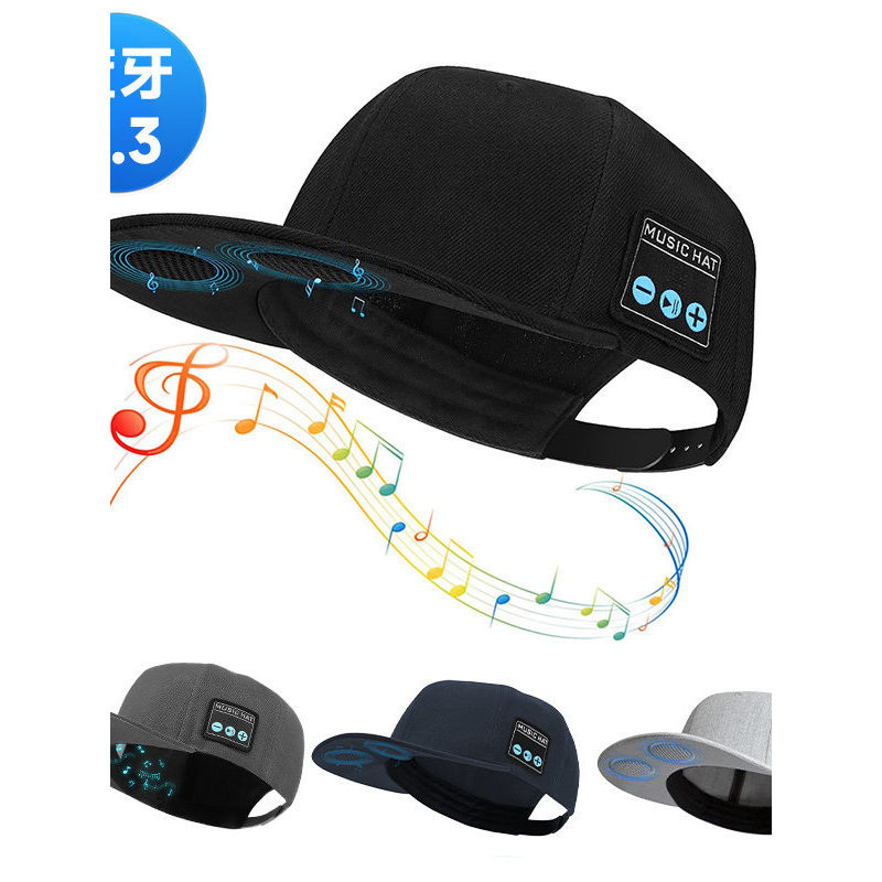 Europeu americano esportes ao ar livre pára-sol boné de golfe bluetooth música áudio boné bluetooth fone de ouvido chapé