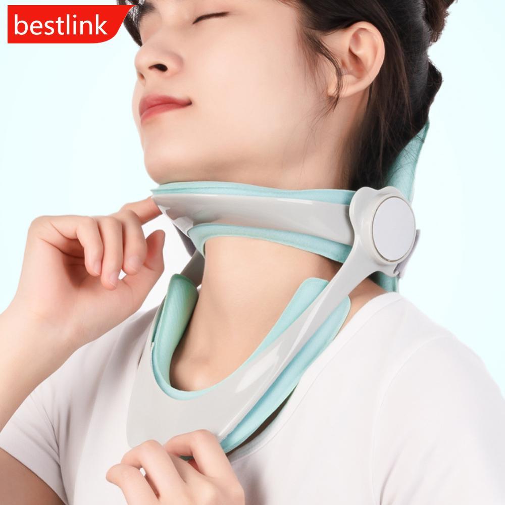 BESTLINK Corretor De Postura Ajustável , Colar Cervical , Dispositivo De Tração Suporte Para Pescoço , Maca , Protetor D