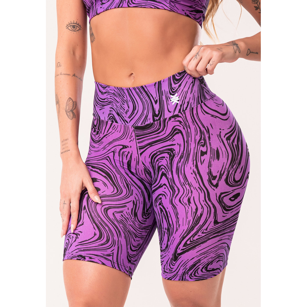 BERMUDA FITNESS FEMININA ESTAMPADA EUPHORIA DLK