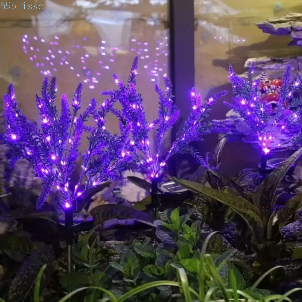 Luz Solar De Jardim BLISSC , Estaca Decorativa À Prova D'água Design Lavanda , LED Roxo
