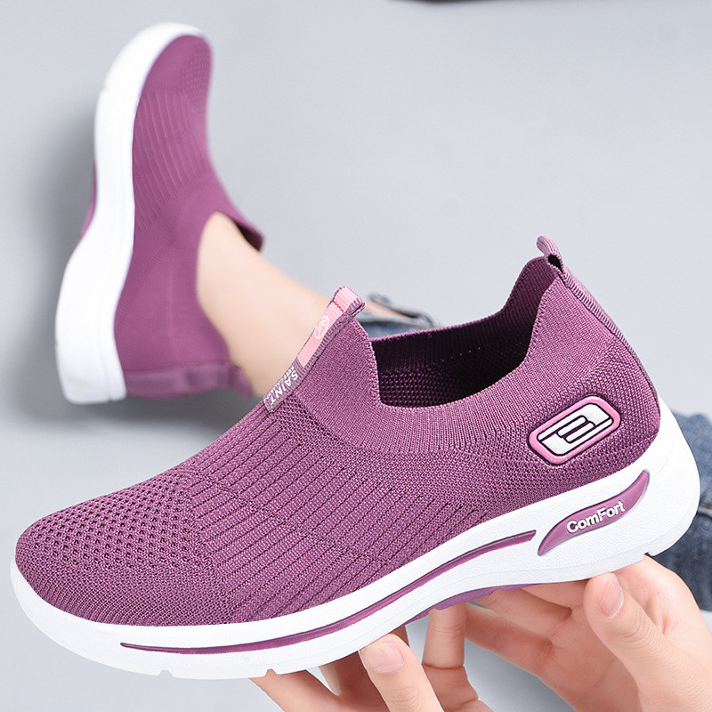 Sapatos femininos primavera novo estilo meias sapatos moda coreano sapatos casuais respirável leve sapatos esportivos fe