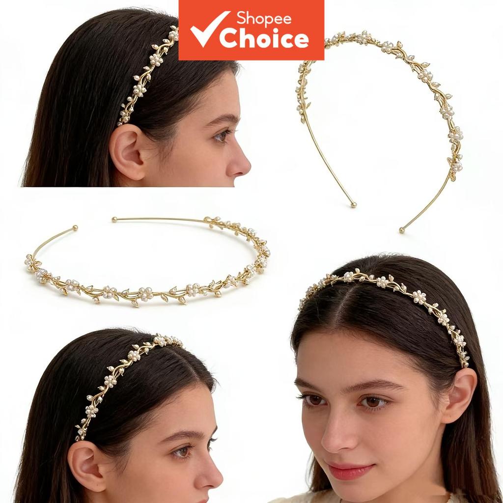 Tiara De Noiva De Metal Elegante Para Mulheres – Acessório De Cerimônia De Argola De Cabelo De Princesa De Casamento , 1